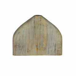 Dekoration>EGLO Living Holzvase 28cm grauweiß