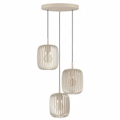 Eglo Pendelleuchte 3flg beige^ Pendelleuchten
