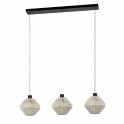 Eglo Pendelleuchte 3flg beige^ Pendelleuchten