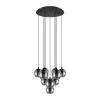 Pendelleuchten>Eglo Pendelleuchte10flg schwarz