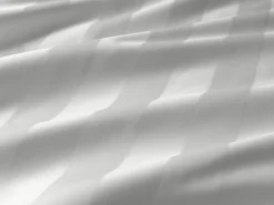 Elegante Mako-Satin-Bettwäsche weiß^ Jacquard Bettwäsche|Satin