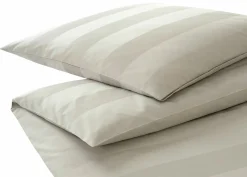 Satin>Elegante Mako-Satin-Bettwäsche beige