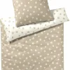 Elegante Mako-Satin-Bettwäsche beige^ Satin