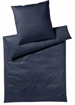 Elegante Mako-Satin-Bettwäsche grünblaurot^ Satin