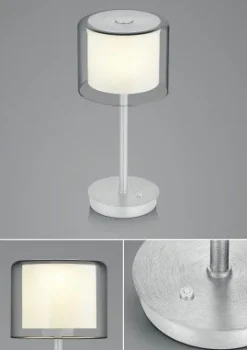elements by BANKAMP LED-Tischleuchte 1flg silberfarben^ Tischleuchten|Schreibtischlampen