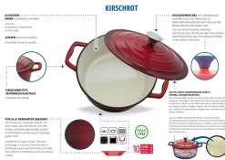 Bräter & Schmortöpfe>Elo Bräter 33cm rot