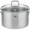Töpfe>Elo Fleischtopf m. Deckel 24cm silberfarben