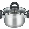 Töpfe>Elo Fleischtopf m. Deckel 14cm silberfarben