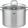 Töpfe>Elo Gemüsetopf m. Deckel 26cm silberfarben