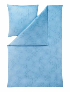 Jersey>Estella Mako-Interl.-Jersey-Bettwäsche blau