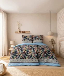 Jersey>Estella Mako-Interl.-Jersey-Bettwäsche blau