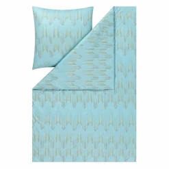Jersey>Estella Mako-Interl.-Jersey-Bettwäsche blau