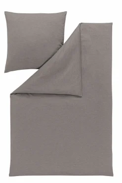 Jersey>Estella Mako-Interl.-Jersey-Bettwäsche grau