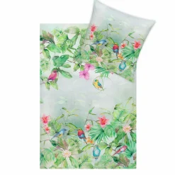 Estella Mako-Satin-Bettwäsche grün^ Satin