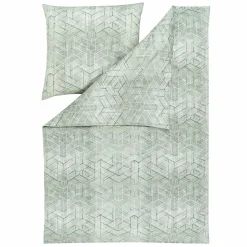 Estella Mako-Satin-Bettwäsche grün^ Satin