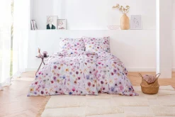 Satin>Estella Mako-Satin-Bettwäsche violett