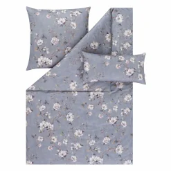 Estella Mako-Satin-Bettwäsche grau^ Satin