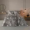 Satin>Estella Mako-Satin-Bettwäsche grau