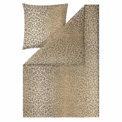 Satin>Estella Mako-Satin-Bettwäsche beige