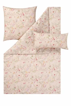 Satin>Estella Mako-Satin-Bettwäsche beige