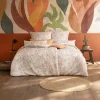 Satin>Estella Mako-Satin-Bettwäsche orange