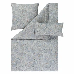 Estella Mako-Satin-Bettwäsche grau^ Satin