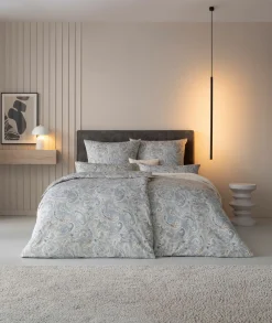 Estella Mako-Satin-Bettwäsche grau^ Satin