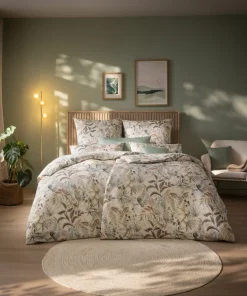 Satin>Estella Mako-Satin-Bettwäsche beige