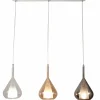 Pendelleuchten>Fabas Luce Pendelleuchte 3flg grau