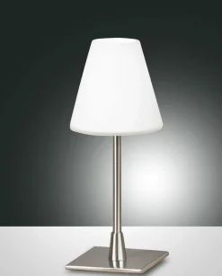 Tischleuchten>Fabas Luce Tischleuchte 1flg silberfarben