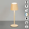 Tischleuchten>FH Lighting LED-Akku-Tischleuchte 1flg braun
