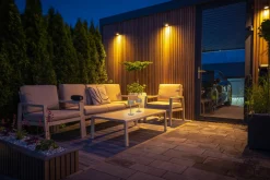 FH Lighting LED-Akku-Tischleuchte 1flg braungrau^ Tischleuchten