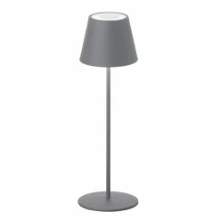 Außen Tischleuchten|Akku Tischleuchten>FH Lighting LED-Akku-Tischleuchte 1flg grau