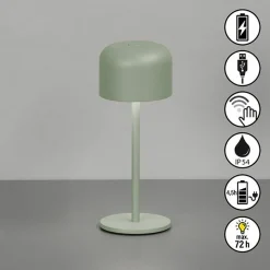 Tischleuchten>FH Lighting LED-Akku-Tischleuchte 1flg grün
