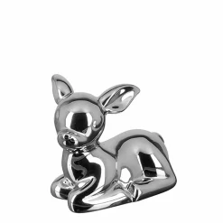 Fink Dekofigur Bambi 11,5cm silberfarben^ Dekoration