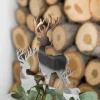 Dekoration>Fink Dekofigur Hirsch 10cm silberfarben