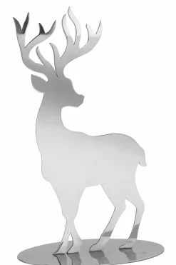 Fink Dekofigur Hirsch 15cm silberfarben^ Dekoration