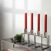 Dekoration|Sonstige Tischaccessoires>Fink Kerzenleuchter 4flg. 40cm silberfarben