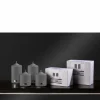 Kerzen>Fink Stumpenkerze 15cm grau