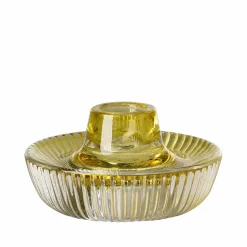 Fink Teelichthalter 10cm gelb^ Dekoration