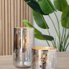 Fink Windlicht 15,5cm goldfarbensilberfarben^ Dekoration