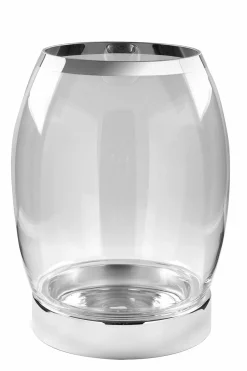 Dekoration>Fink Windlicht 39cm silberfarben