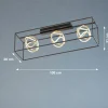 Fischer & Honsel LED-Deckenleuchte 3flg schwarz^ Deckenleuchten