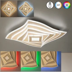 Fischer & Honsel LED-Deckenleuchte 2flg beigegrau^ Deckenleuchten