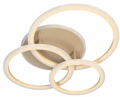 Deckenleuchten|Pendelleuchten>Fischer & Honsel LED-Deckenleuchte 1flg beigegrau