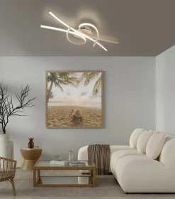 Deckenleuchten>Fischer & Honsel LED-Deckenleuchte 1flg braun