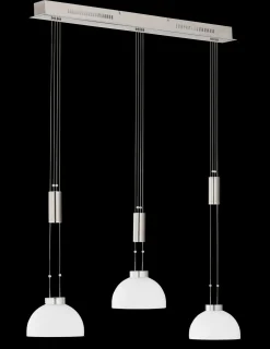 Fischer & Honsel LED-Pendelleuchte 3flg silberfarben^ Pendelleuchten