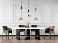 Pendelleuchten>Fischer & Honsel LED-Pendelleuchte 3flg schwarz