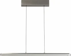 Pendelleuchten>Fischer & Honsel LED-Pendelleuchte 4flg silberfarben