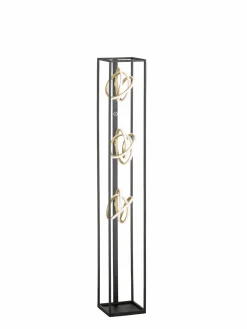 Fischer & Honsel LED-Stehleuchte 3flg schwarz^ Stehleuchten